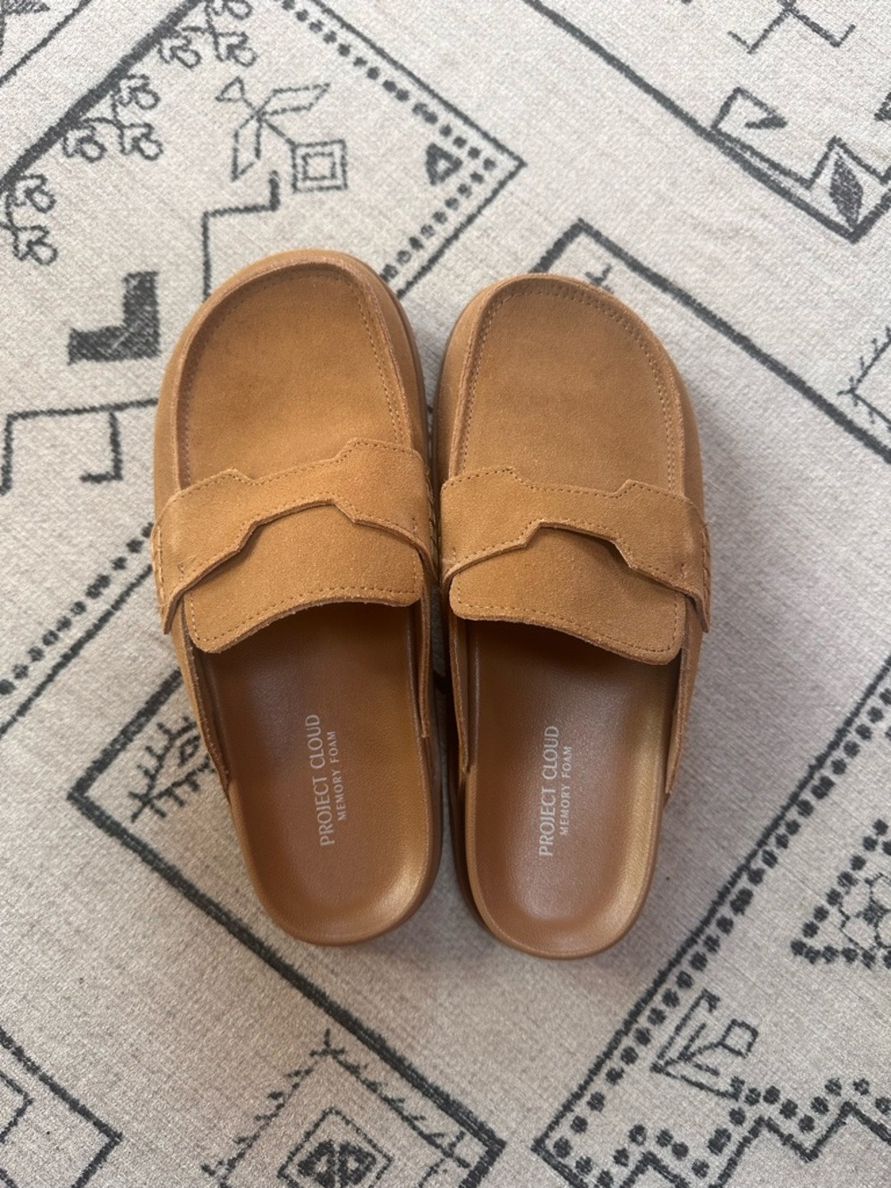 Suede Clogs/Mules - Memory Foam Soles